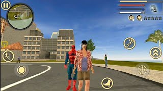 Flying Spiderman Rope Hero Vice Town City Game Video screenshot 5