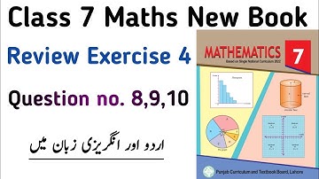 Review Exercise 4 Class 7 New Book | Chapter 4 Review Exe 4 Question no.8,9,10 Class 7th Maths PTB