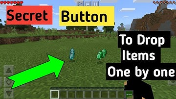 |How to drop items in one click in Minecraft pe in android 2021|Fastest way to drop items in Mcpe|