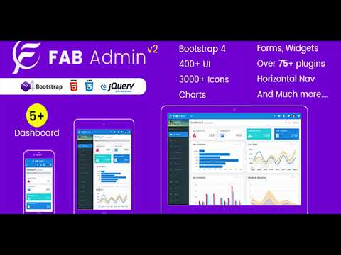 Fab Admin - Responsive Admin Dashboard Template Web App | Themeforest Website Templates and Themes