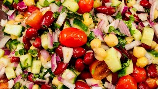 How to make High Protein Salad/Beginner High ProteinVegan Meal Prep for Weight Loss/प्रोटीन सलाद