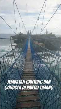 GONDOLA DI PANTAI TIMANG MEMANG EXTREEME SAPA MAU COBA #cakronyjalanjalan #tourguidejogja #jogjainfo