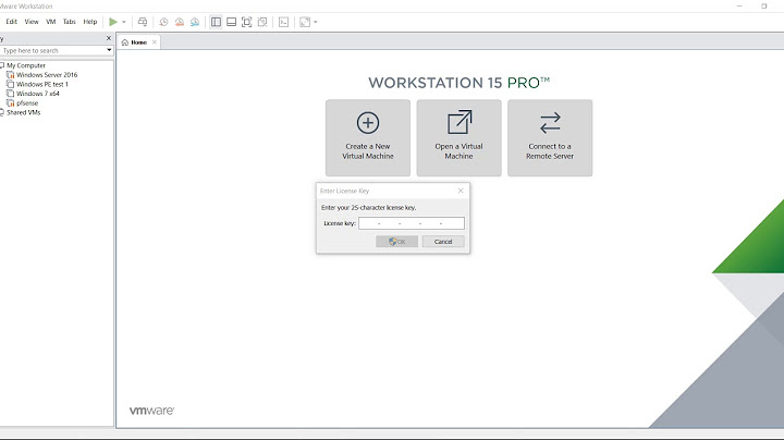 Hướng dẫn lấy key bản quyền phần mềm vmware 15