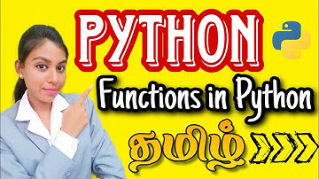 Functions in Python|Python Tutorial for Beginners|In tamil #python