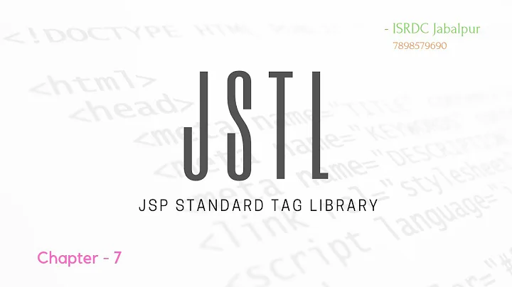 JSTL ~ PART - 7 ~ scripting based for loop vs c:forEach