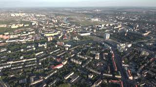 Калининград с высоты птичьего полета, аэросъемка центра Калининграда с высоты 500 метров