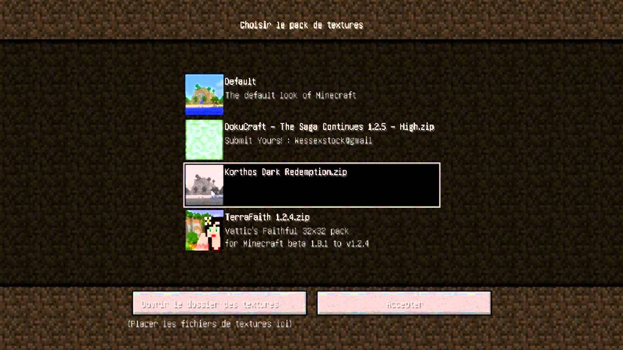 [Tuto Minecraft] Comment installer un pack de texture 3 YouTube