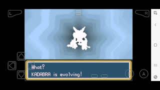How To Evolve Kadabra into Alakazam in Pokemon Fire Red/LeafGreen on MyBoy Emulator by Trading screenshot 2
