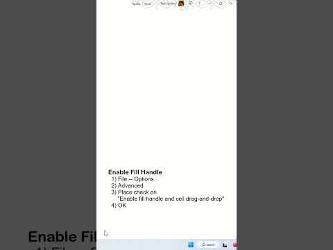 Why Fill Handle Excel not working? AutoFill Won't Work as Expected in Excel - Excel Tips and Tricks