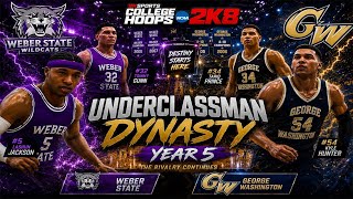 Underclassmen (Yr.5) #5 Weber x EWU / #1 GW x St. Bon | Conf. Play Jan 21-27, ESPN 2024-25