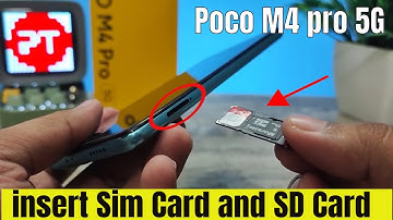 How to insert Sim Card and SD card in Poco M4 pro 5G