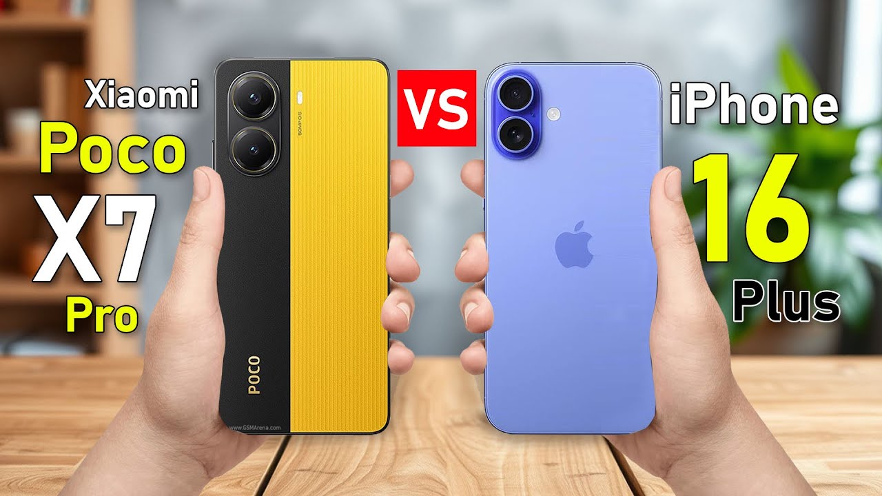 Xiaomi Poco X7 Pro VS IPhone 16 Plus - YouTube