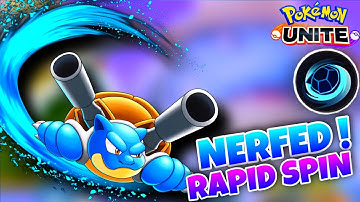 How to use BLASTOISE Rapid Spin After Nerf | Pokemon unite