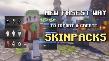 THE NEW EASIEST METHOD TO IMPORT & CREATE SKINPACKS 1.21.120+ FIXED