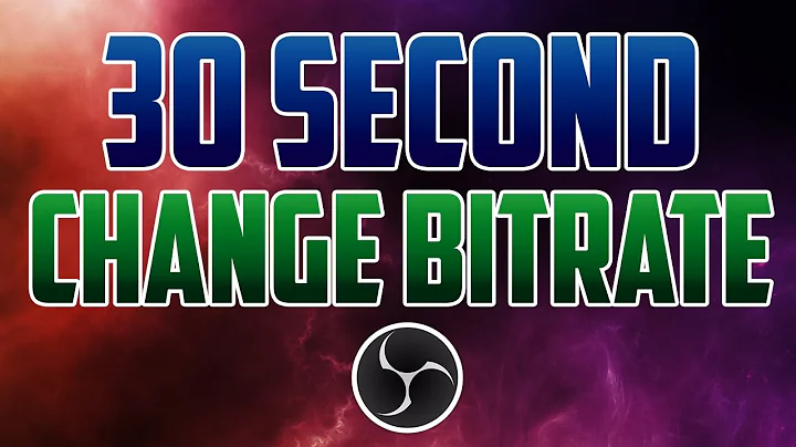 OBS Studio : How to Change Bitrate
