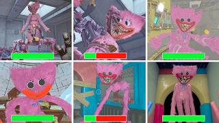 Poppy Playtime Chapter 1-5 - All CHASE   ENDINGS in Bright Mode With Healthbars #30