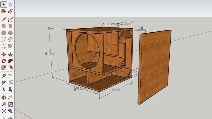 PLAN]SCOOP BOX MINI 15 INCH  SPEAKER BOX 15 INCH SUBWOOFER 