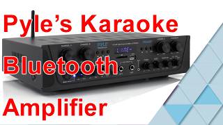 easy setup of the Pyle Karaoke Bluetooth Amplifier