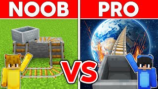 NOOB vs PRO: Ultimate Roller Coaster Build Challenge!