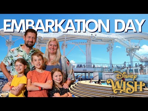 DISNEY WISH CRUISE DAY 1 | EMBARKATION DAY & FIRST IMPRESSIONS