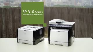 Impresora RICOH SP 310 DNw // Equipo para HOME OFFICE - YouTube