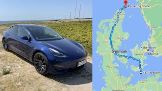 GTS Challenge - Gedser til Skagen uden stop - Tesla Model 3 Performance