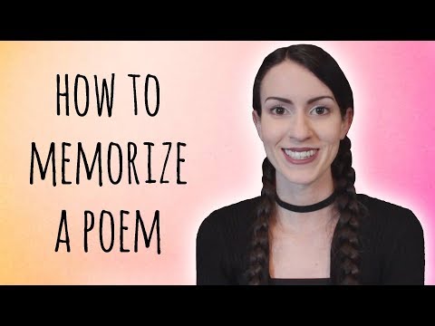 Video: How To Memorize A Poem