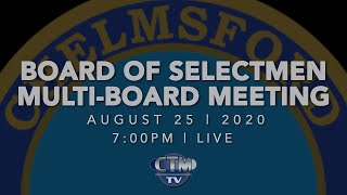 The chelmsford, massachusetts board of selectmen multi-board meeting
from august 25, 2020