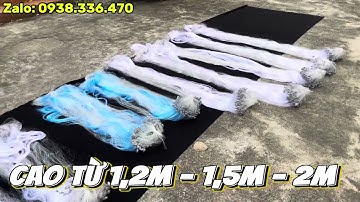 Lưới Cước Thái ( Mác : SƯ TỬ BIỂN Cao 1,2m - 1,5m -2m Cước 2.0 Trắng Tím / Cước 2.5 Xanh Đại Dương )