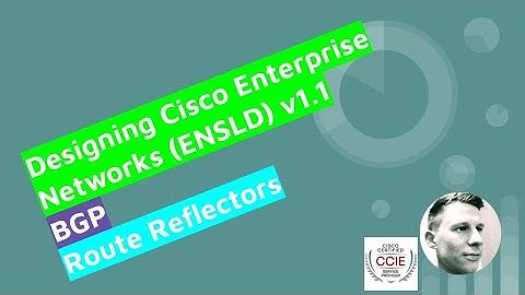 Cisco CCNP ENCOR - BGP -  Route Reflectors Design