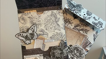 Double Policy Envelope Junk Journal Folder Embellishment Ephemera Pockets