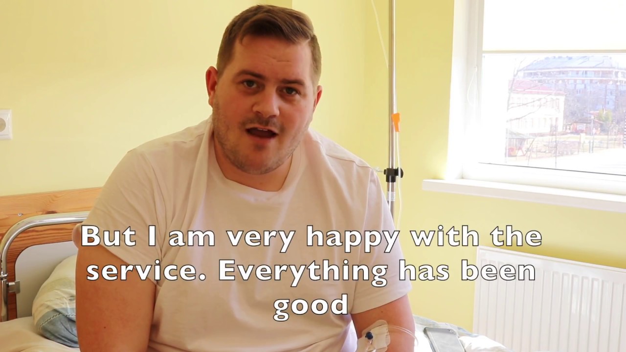 Sam's gastric bypass surgery at Sigulda Hospital in Latvia. Nordmed Tour / Weight Loss Latvia