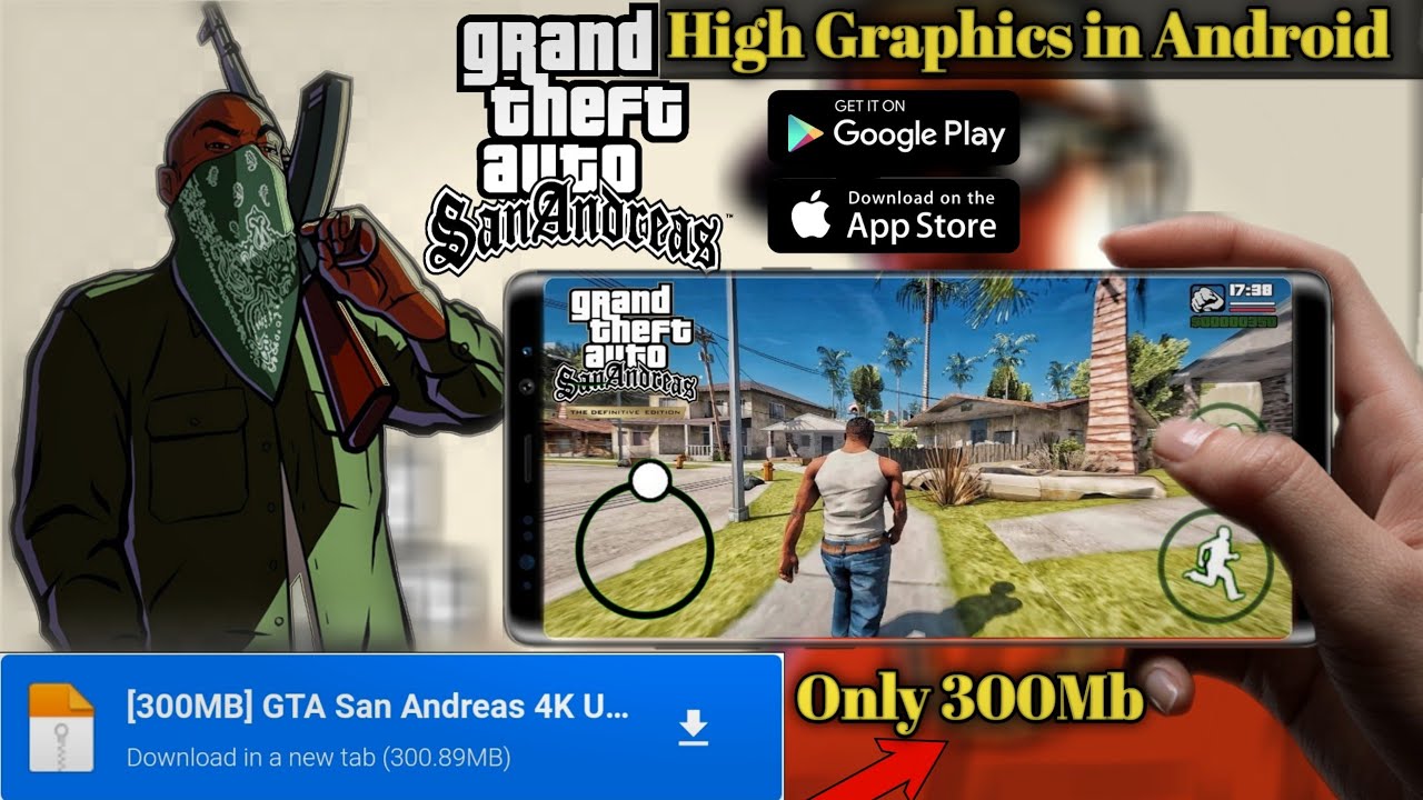 [300MB] GTA San Andreas Ultra HD Graphics Mod For Android - YouTube
