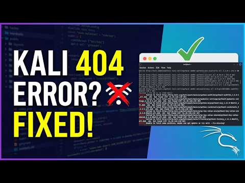 Fix Kali Linux 404 Not Found Error  apt update & install Fix
