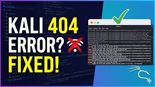 Fix Kali Linux 404 Not Found Error apt update & install Fix