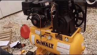 WHAT NO ONE TOLD ME ABOUT BUYING AN ENGINE DRIVEN AIR COMPRESSOR FROM DEWALT!!!
