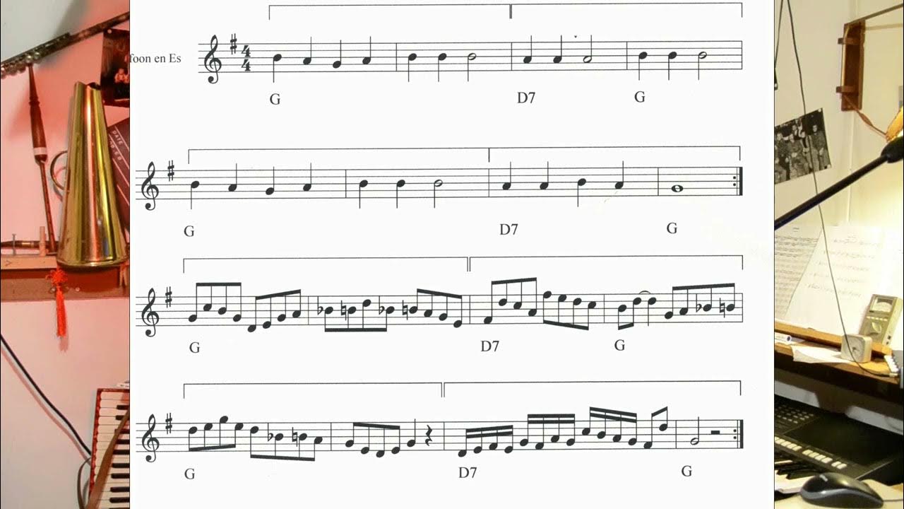 21 Saxophone lessons Merrily variation YouTube