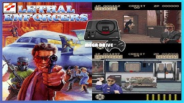 Lethal Enforcers - Sega Mega Drive (Genesis) gameplay on Mister FPGA
