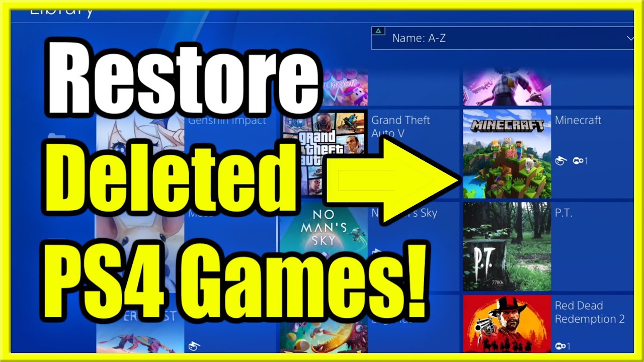 How to RESTORE PS4 Games in Library! (Find Online Download List!) YouTube