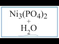 Nickel 2 Phosphate Solubility Concepts