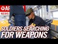 Why are soldiers making warrantless searches of train passengers is that even legal