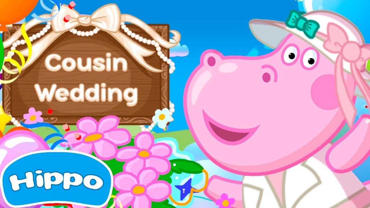 Hippo 🌼 Fiesta bodas 🌼 Juegos chicas de dibujos animados para los niños - YouTube
