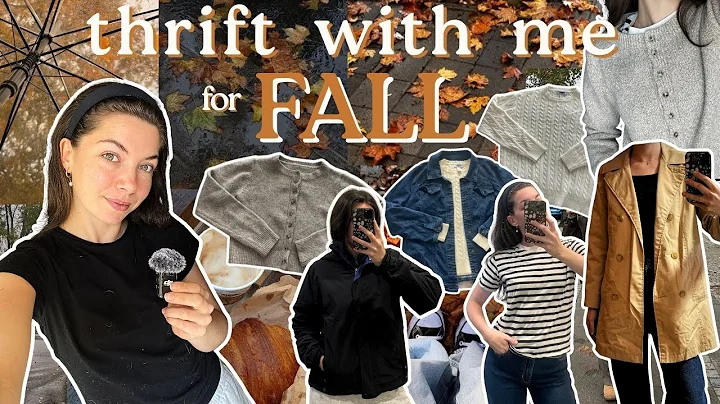 Thrift With Me for FALL!🍂(+ a try-on haul) - insane fall finds & fall Pinterest inspo!