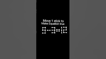 9-3=12 move 1 stick to make equation true #maths #puzzle #matchstick #quiz #youtube #shorts #reels