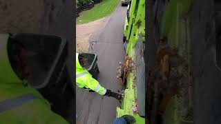 Rural waste and recycling split-truck