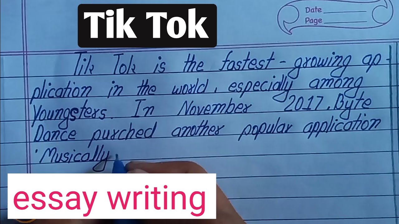 essay writer on tiktok