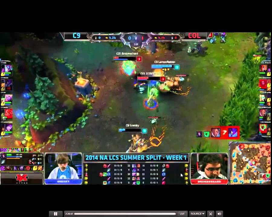 C9 vs COL Bubbabud thresh play!