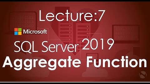Aggregate Function in SQL Server in urdu / hindi