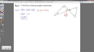 Geometry - 4.2 - Angles of Triangles