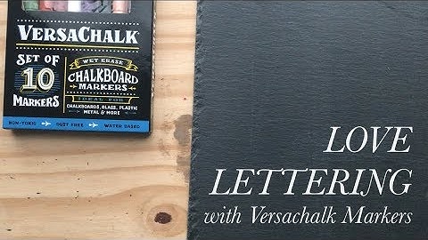 Love Lettering with VersaChalk Markers (Valentine